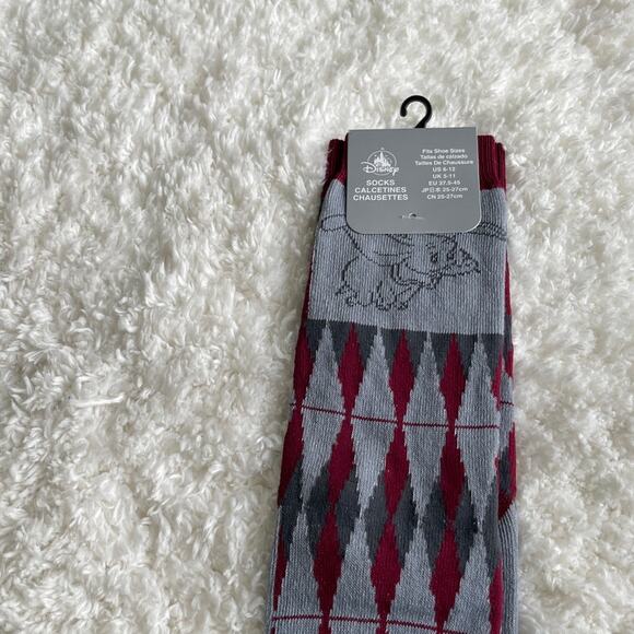 Disney Dumbo The Flying Elephant Crew Socks NEW Mens Size 6-12 - Picture 8 of 9